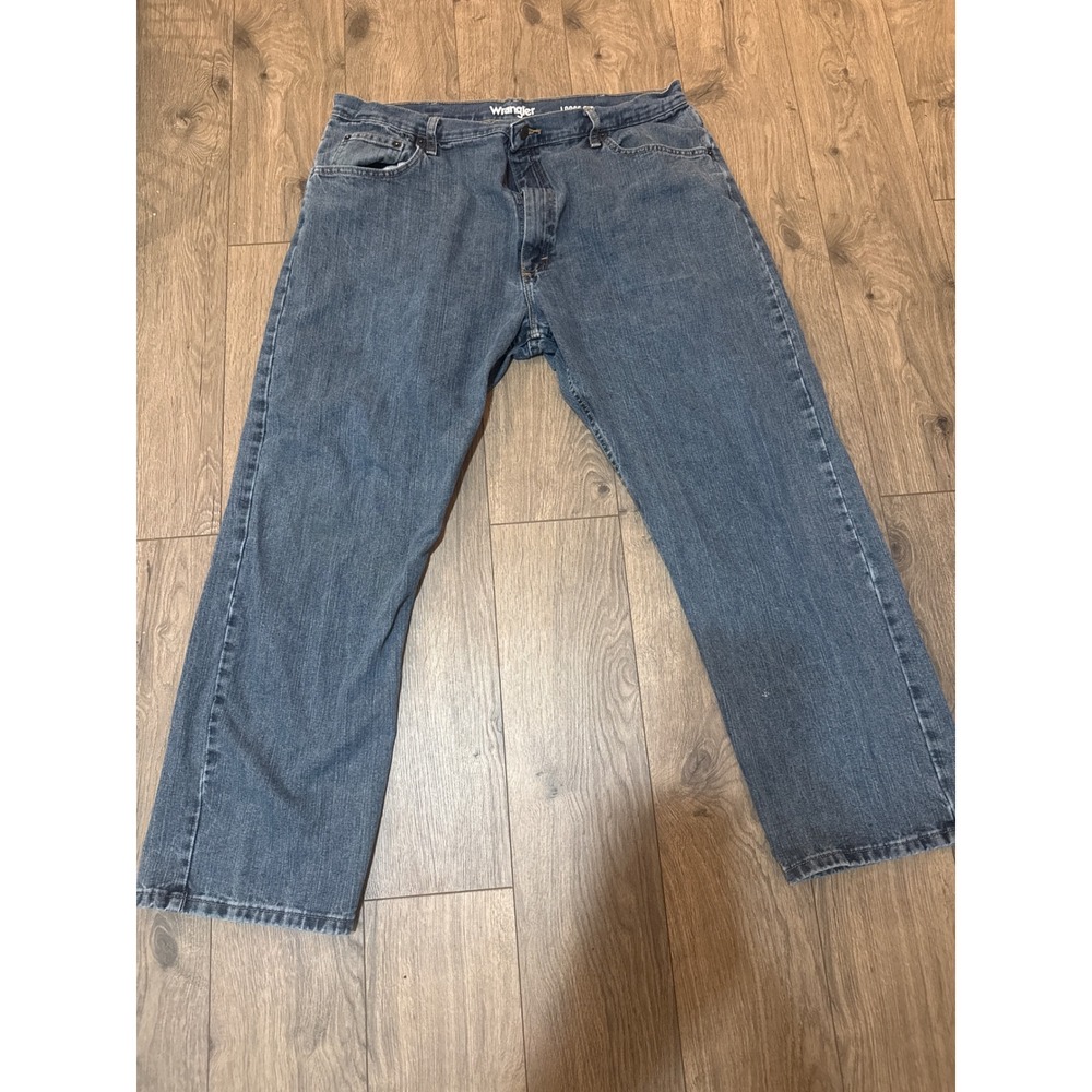 Wrangler Loose Fit Mens Denim Jeans 40x30 Medium Wash Blue Cotton MGW30GI